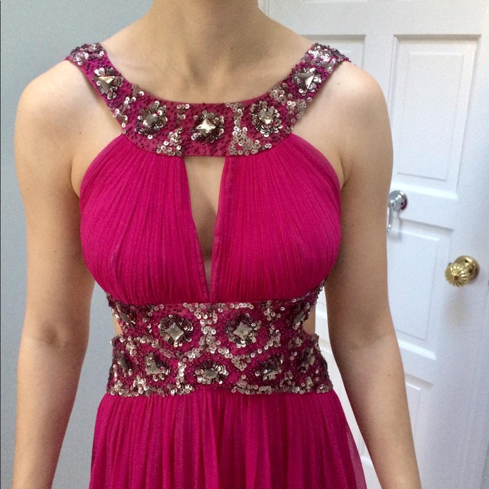 Adriana Papel Backless Prom Dress Size 4